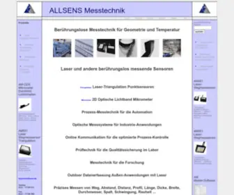 Allsens.de(ALLSENS Messtechnik) Screenshot