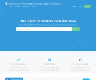 Allseostats.com(Analyze Websites With Free SEO Audit & Reporting Tool) Screenshot