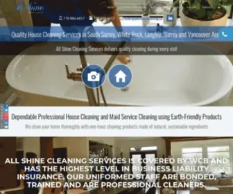 Allshinecleaning.ca(Surrey House Cleaning Company) Screenshot