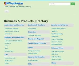 Allshopsdirectory.com(Directory) Screenshot