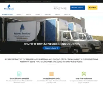 Allshredservices.com(Allshred Services) Screenshot