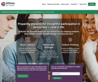 Allsidesforschools.org(AllSides for Schools) Screenshot