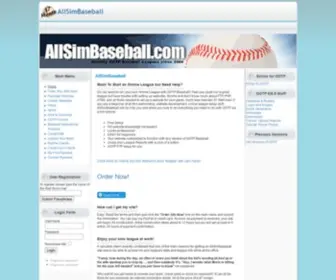 Allsimbaseball9.com(AllSimBaseball) Screenshot