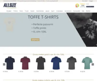 Allsize-Webwinkel.nl(Gratis verzending) Screenshot