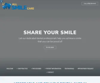 Allsmilecare.com(All Smile Care) Screenshot