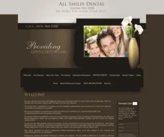 Allsmilessf.com(San Francisco Dentist) Screenshot