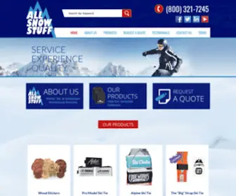 Allsnowstuff.com(Winter, Ski, Snowboard Promotional Products) Screenshot