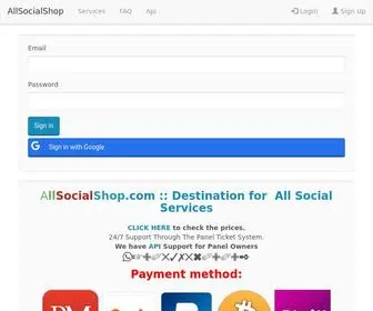 Allsocialshop.com(All Social Shop) Screenshot
