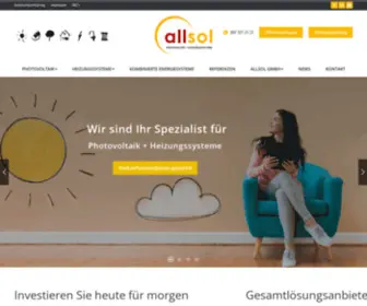 Allsol.ch(Allsol GmbH Photovoltaik) Screenshot