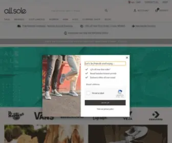 Allsole.com(Shoes and Footwear) Screenshot