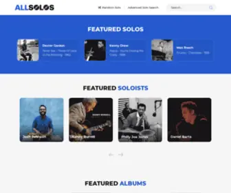 Allsolos.com(Discover the world's musical solos) Screenshot