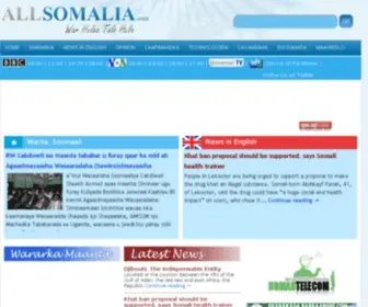 Allsomalia.com(All Somalia) Screenshot