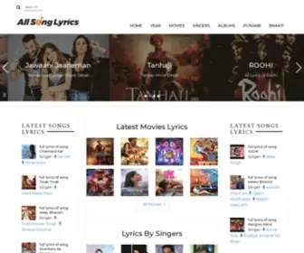 Allsonglyrics.in(Top 10 Songs List) Screenshot