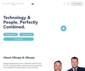 Allsoppandallsopp.com(Dubai Property) Screenshot