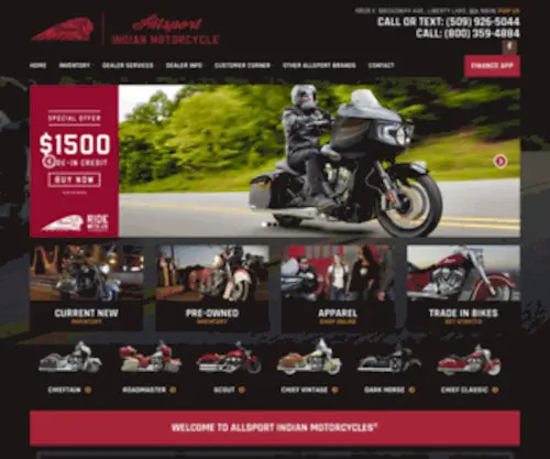 Allsportindianmotorcycles.com(Allsportindianmotorcycles) Screenshot