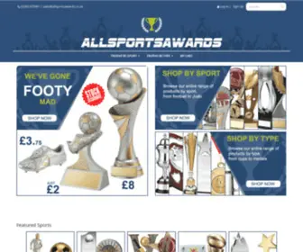 Allsportsawards.co.uk(Football trophies) Screenshot