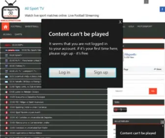 Allsporttv.com(All Sport TV) Screenshot