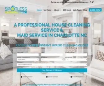 Allspotless4U.com(Residential Cleaning Services) Screenshot