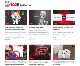 Allstadia.com(AllStadia) Screenshot