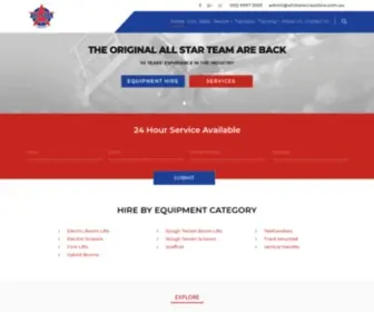 Allstaraccesshire.com.au(Access Hire) Screenshot