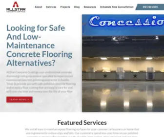 Allstarconcretecoating.com(Epoxy Floor) Screenshot