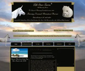 Allstarfarm.com(Therapy Miniature Horses) Screenshot