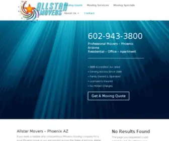 Allstarmovers.com(Allstar Movers Local and Statewide Moving Company) Screenshot