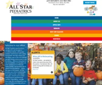 Allstarpediatrics.com(Exton, PA) Screenshot