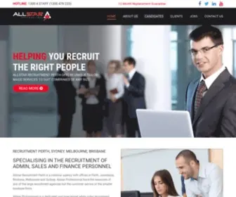 Allstarrecruitment.com.au(All Star Professional) Screenshot