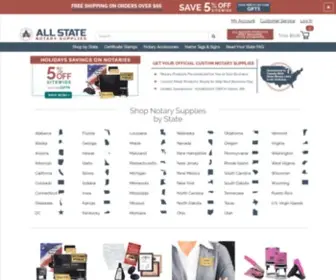 Allstatenotarysupplies.com(Notary Stamps) Screenshot