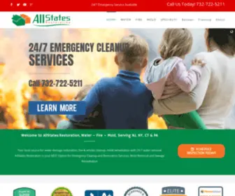 Allstates-Restoration.com(Water Damage Cleanup NJWater Extraction) Screenshot