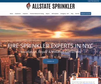 Allstatesprinkler.com(Fire Sprinkler Inspections) Screenshot