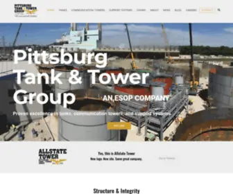 Allstatetower.com(Pittsburg Tank & Tower Group) Screenshot