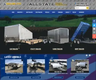 Allstatetrailers.com(Cargo Trailers) Screenshot