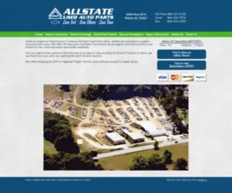 Allstateusedautoparts.net(Allstate Used Auto Parts) Screenshot