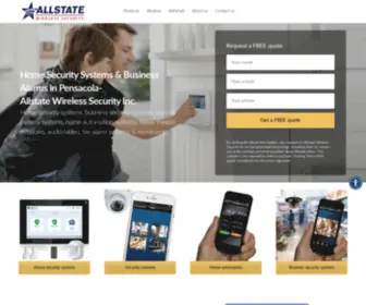 Allstatewirelesssecurity.com(Best Home Security Systems in Pensacola & Gulf Breeze in 2020) Screenshot