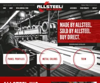 Allsteelmetal.com(Allsteel Inc) Screenshot