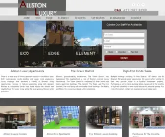 Allstonluxury.com(Allston Luxury Apartments) Screenshot