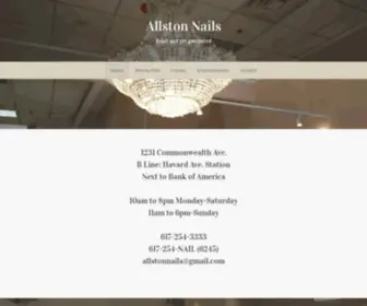 Allstonnails.com(Allston Nails) Screenshot