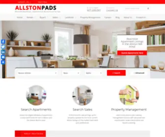 Allstonpads.com(Allston Pads) Screenshot