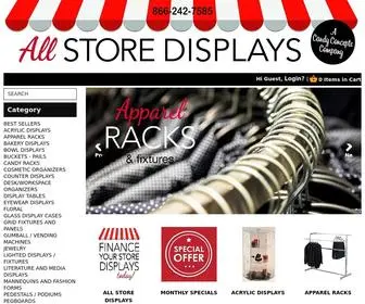 AllStoredisplays.com(Store Displays & Retail Equipment) Screenshot