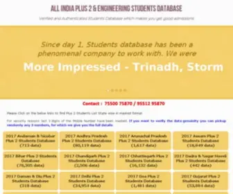 Allstudentsdatabase.com(Students Database) Screenshot