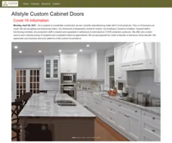 Allstyle.ca(Allstyle Custom Cabinet Doors) Screenshot