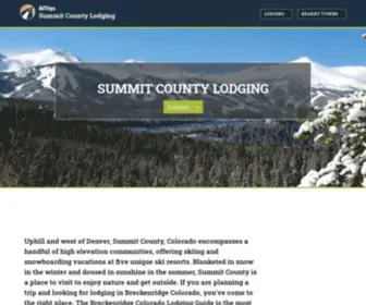 Allsummitcountylodging.com(Breckenridge Colorado Lodging) Screenshot