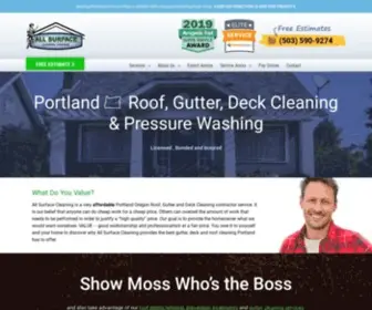 Allsurfacecleaning.com(Roof Cleaning Portland) Screenshot