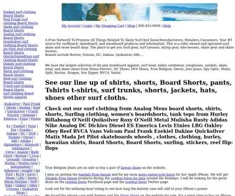Allsurfclothing.com(Mens board shorts) Screenshot