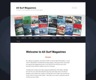 Allsurfmagazines.com(All Surf Magazines) Screenshot