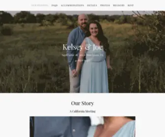 Allswellthatskidwell.com(Kelsey Skaggs and Joe Kidwell's Wedding Website) Screenshot