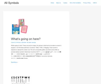 Allsymbols.org(All Symbols) Screenshot