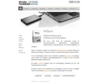 Allsync.de(Backup-Software für Datensicherung unter Windows) Screenshot
